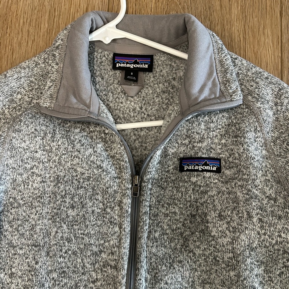 Patagonia Gray Full-Zip Fleece Jacket